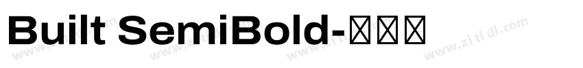 Built SemiBold字体转换